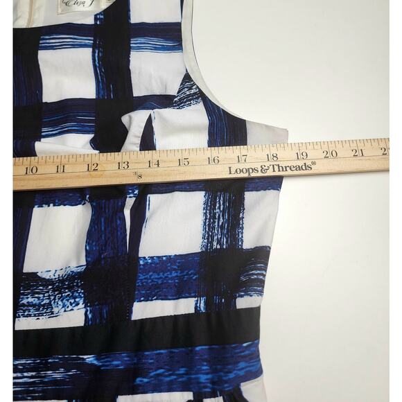 Eliza J Dress Womens 10 Plaid Cocktail Fun Flirty preppy classic cocktail party - Picture 6 of 12